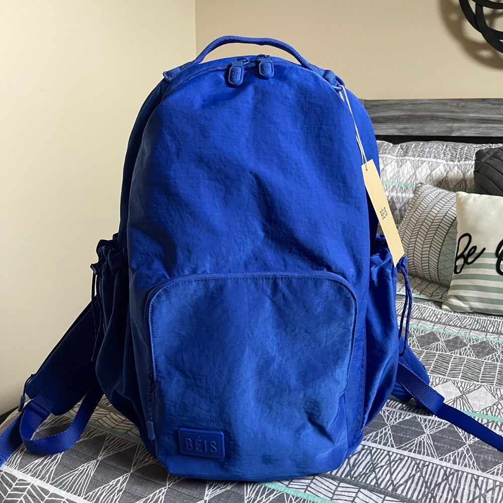 BEIS Blue Backpack Stylish Everyday Essential